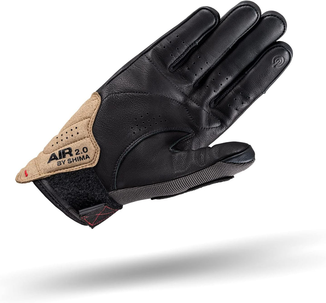 SHIMA AIR 2.0 Men Motorradhandschuhe Herren - Belüftete, Sommer Handschuhe aus Mesh mit Knöchel und