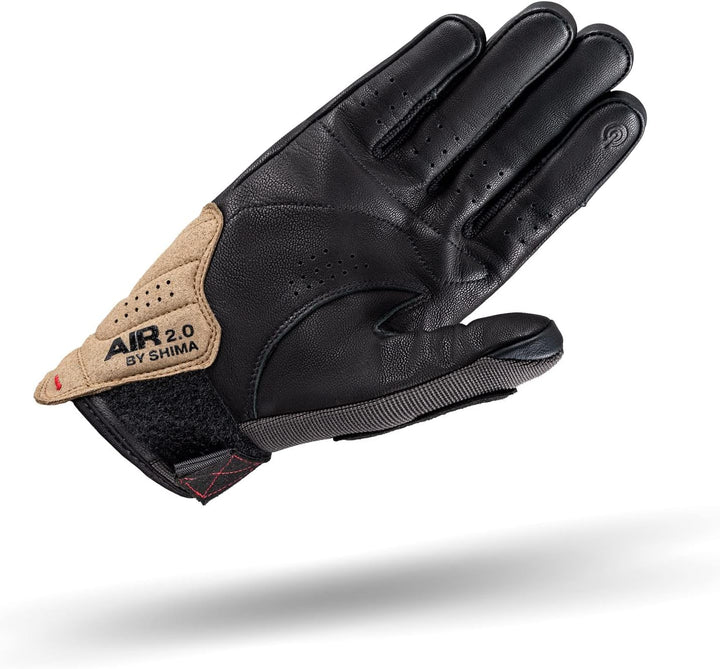 SHIMA AIR 2.0 Men Motorradhandschuhe Herren - Belüftete, Sommer Handschuhe aus Mesh mit Knöchel und