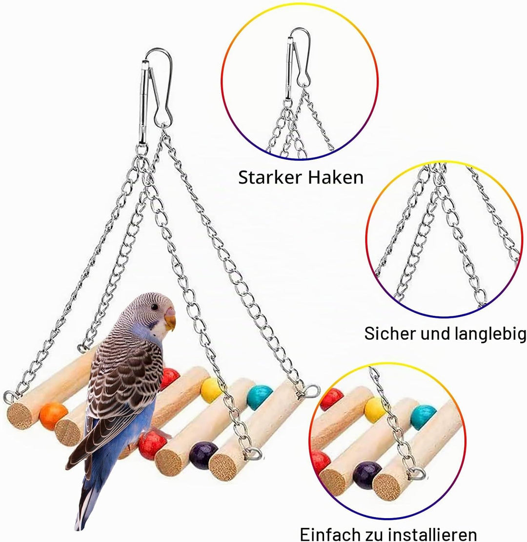 Vogelspielzeug Für Vögel, Papageienspielzeug 8 PCS, Spielzeug Vogelspielzeug Wellensittiche Vogel Fü