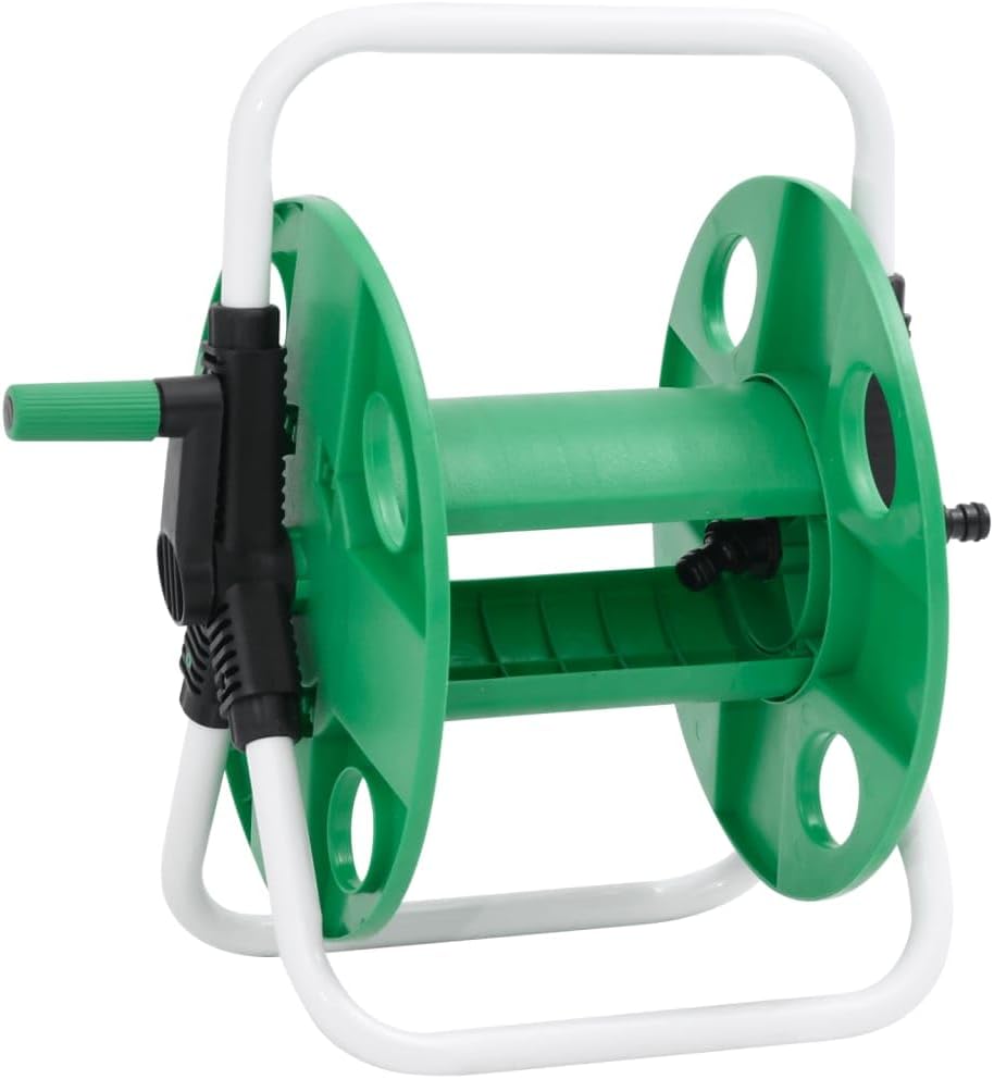 Schlauchtrommel freistehend aus verzinktem Stahl für 45 m 1/2 Zoll Gartenschlauch mit Kurbel, Schlau