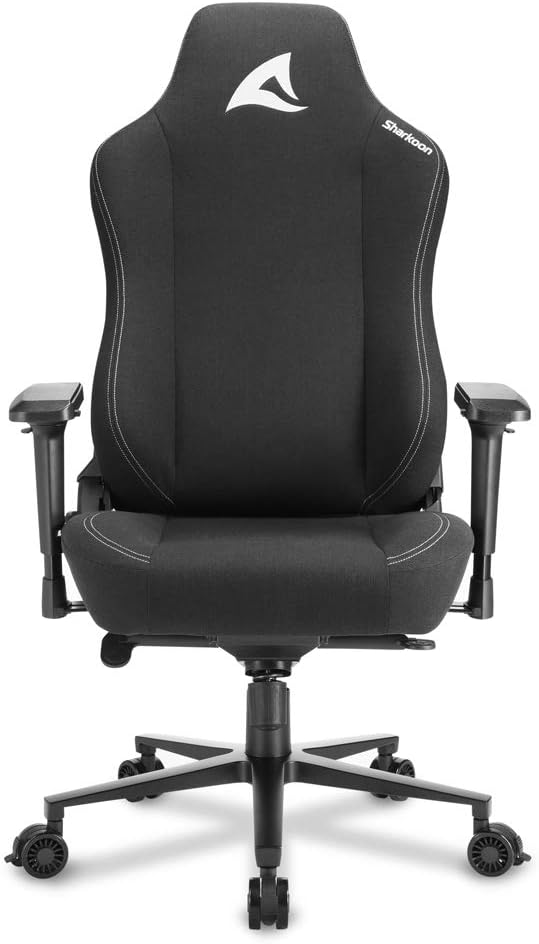 Sharkoon Silla Fabric Negro 160º Skiller SGS40 Gaming Stuhl, Schwarz, mit atmungsaktiven Stoff-Überz