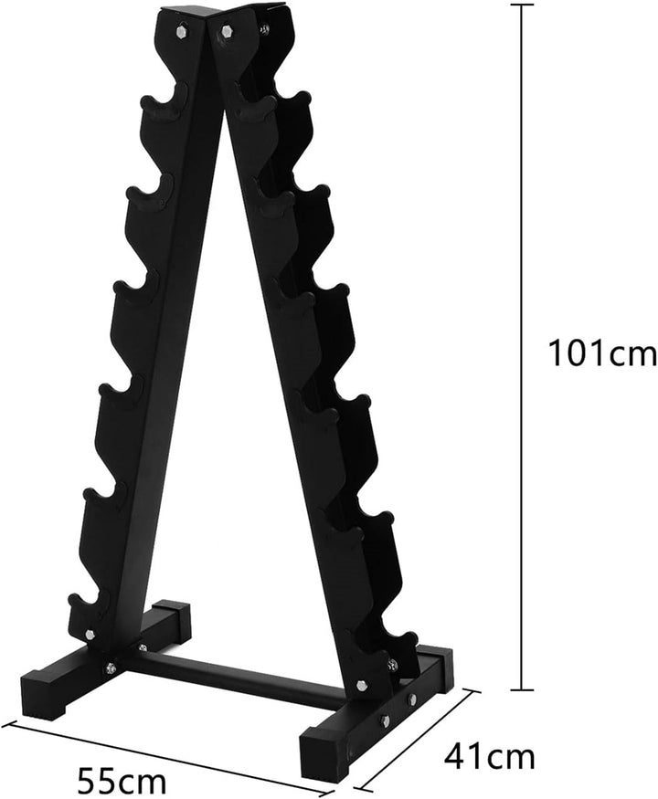 Queiting Hantelständer 6-Tier Kurzhantelständer Gewichteständer Gym Professional Hantelscheibenständ