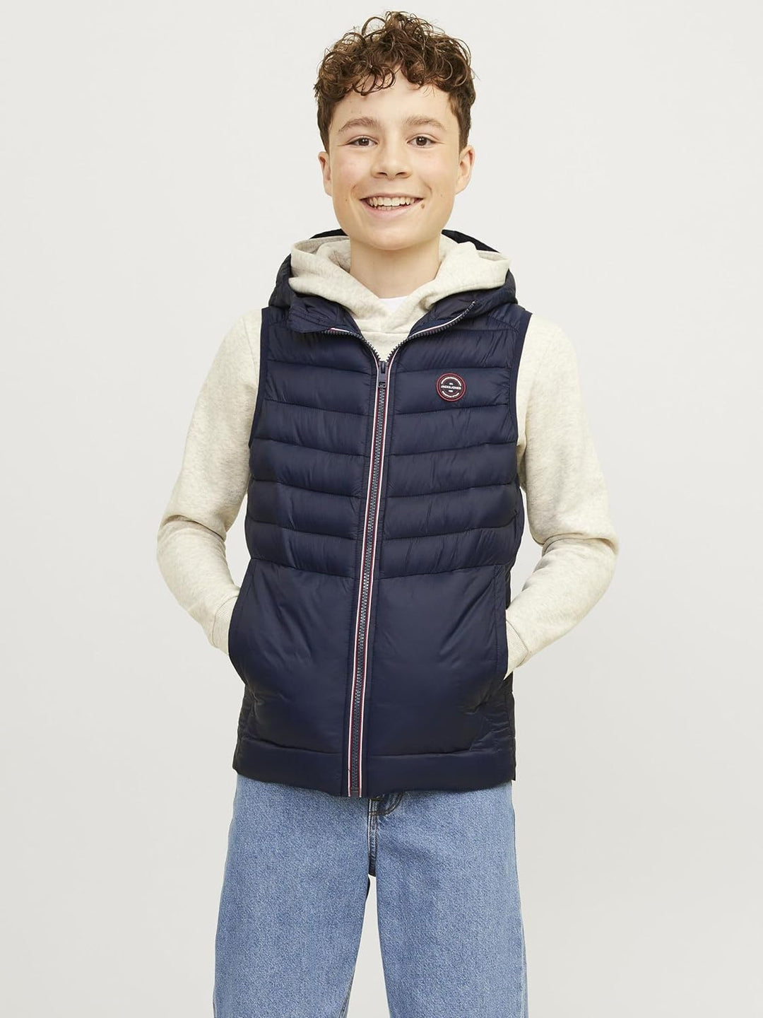 JACK & JONES boy Steppweste Steppweste Junior 176 Navy Blazer, 176 Navy Blazer