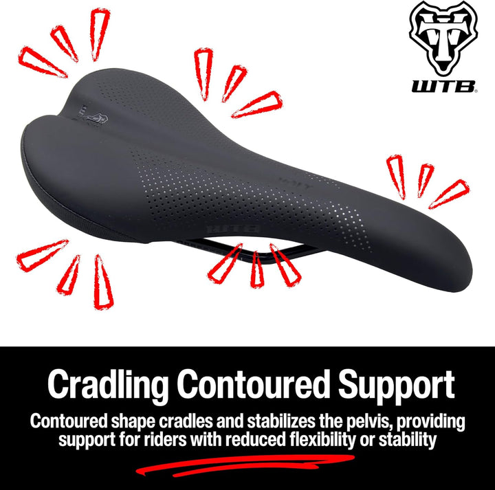 WTB Volt schmaler Cromoly Sattel schwarz (W065-0583) Narrow Cromoly / Schwarz, Narrow Cromoly / Schw