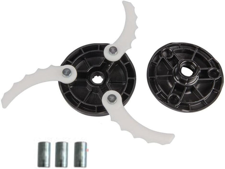 Rasentrimmer Kunststoff Klingenkopf Set für Makita 198383-1 DUR UR Trimmer, Klingenkopf mit 3 Stück