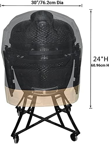 Onlyfire Kamado Grill Abdeckung Abdeckhaube Kompatibel für Big Green Egg, Kamado Joe Classic, grosse