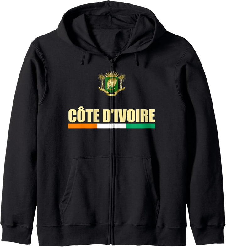 Cote d'Ivoire National Flag Ivory Coast Coat Of Arms Gift Kapuzenjacke
