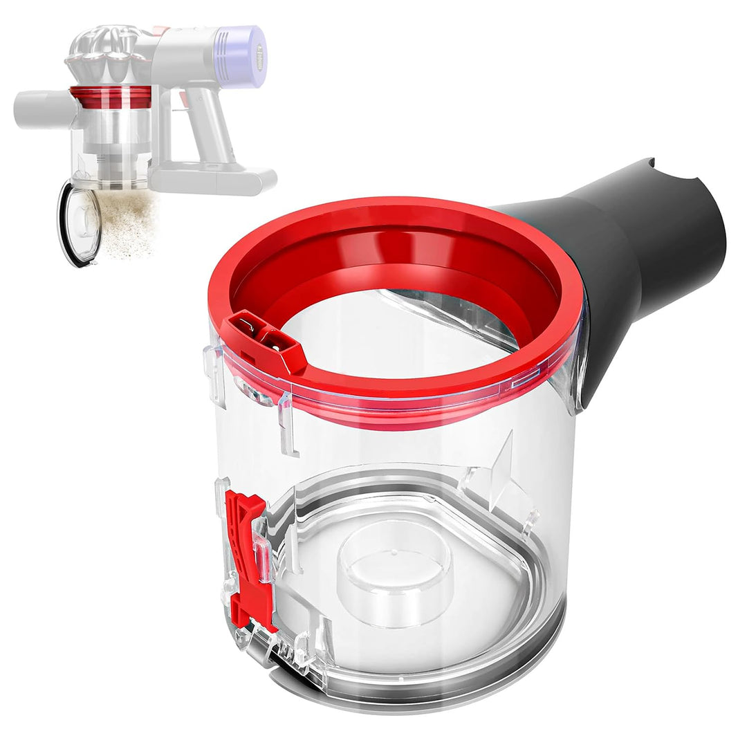 Staubsammeltopf für Dyson Staubsauger, Staubsammeltopf für Dyson V7 / V8 Zubehör, Staubsaugereimer f