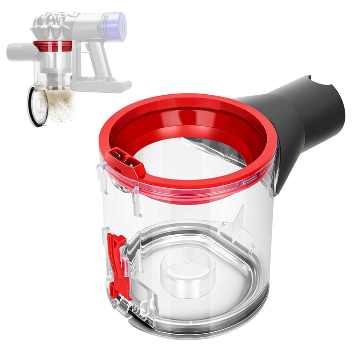 Staubsammeltopf für Dyson Staubsauger, Staubsammeltopf für Dyson V7 / V8 Zubehör, Staubsaugereimer f