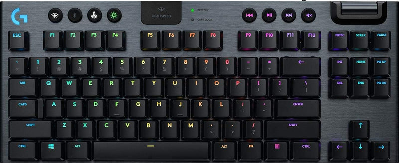 Logitech G915 TKL Tenkeyless Lightspeed RGB Mechanische Gaming-Tastatur für Laptop und PC, Low-Profi