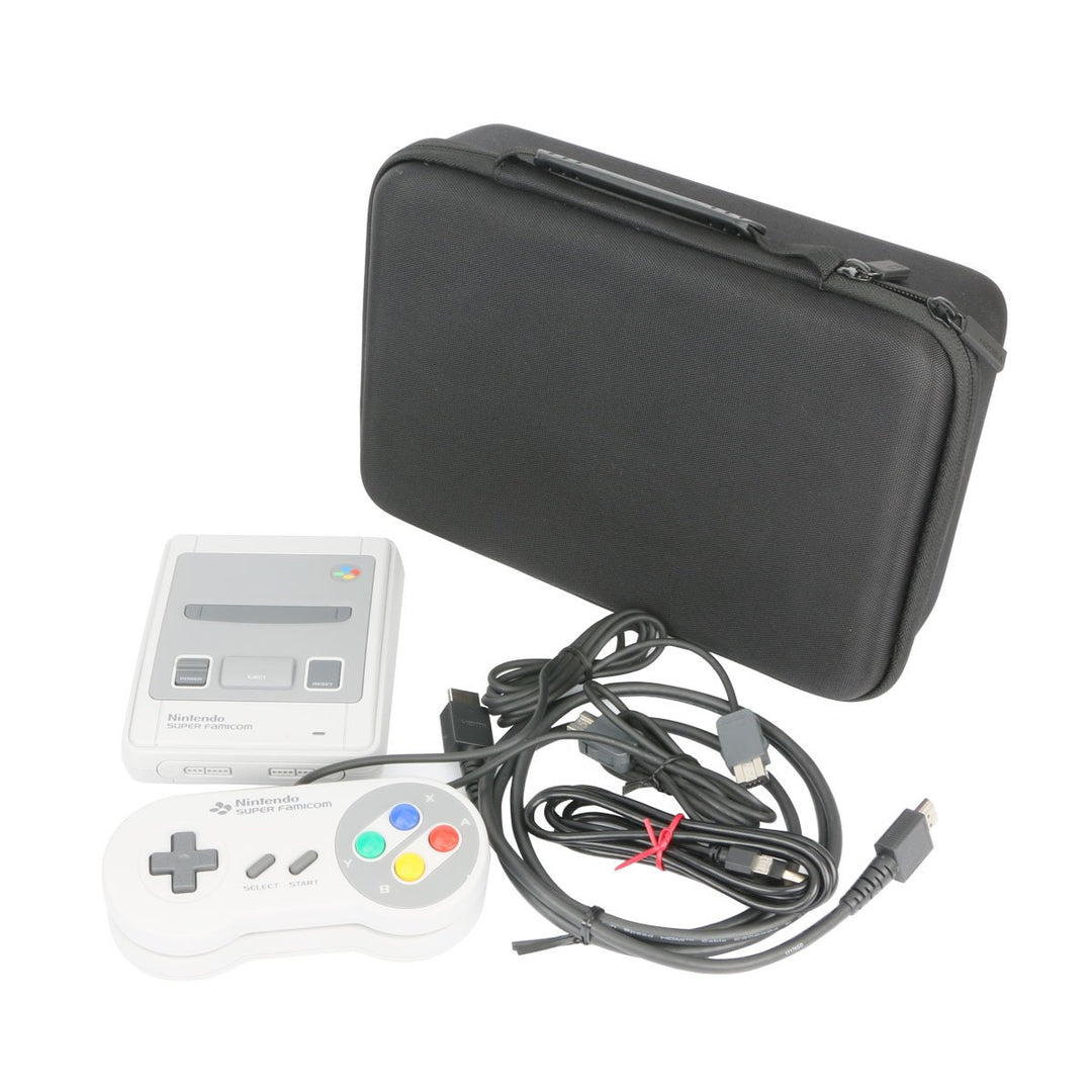 co2CREA Tasche für Nintendo Classic Mini Konsole,Schutz Hart Shell Tragetasche für Super NES / Super