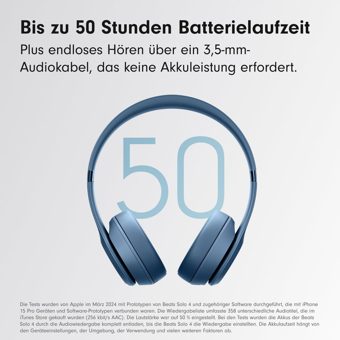 Beats Solo 4 - Kabelloser Bluetooth On-Ear Kopfhörer, Apple & Android kompatibel, Bis zu 50 Stunden