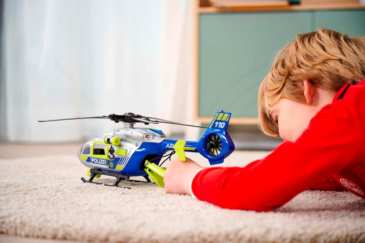 Dickie - Helikopter Police 36 cm, mit Lichtern, Geräuschen, Winde und Trage, 203716028038