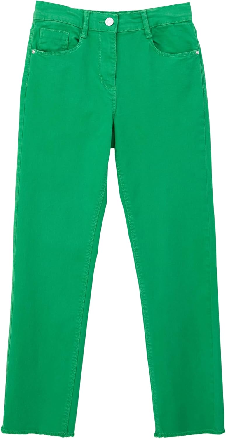 Cropped-Jeans/Regular Fit/Mid Rise/Straight Leg 146 Grün, 146 Gr&#xFC;n