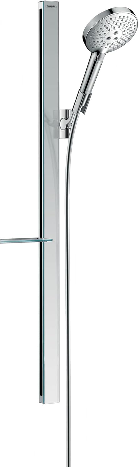 hansgrohe Duschsystem (Duschkopf, Schlauch, Duschstange, Raindance Select S 120 Regendusche 0,90m mi