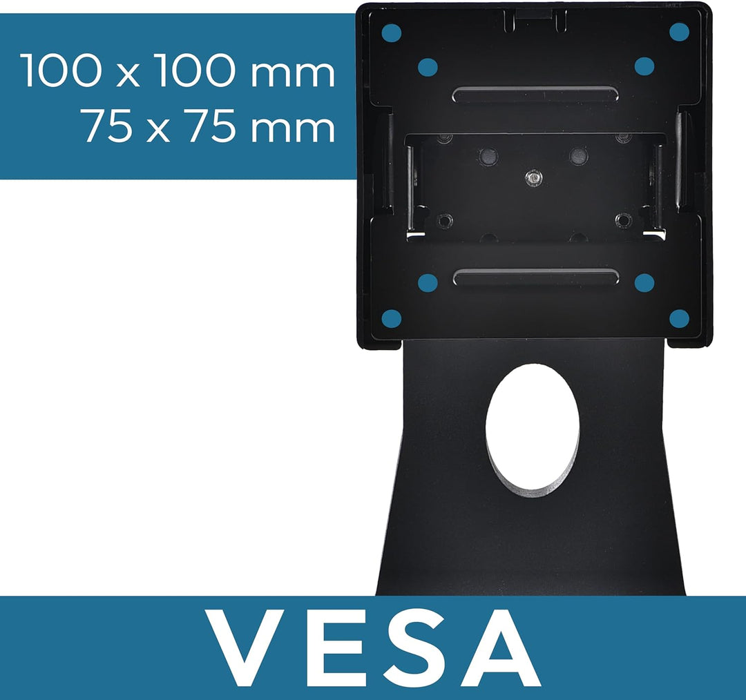 VSG24 Style Design Monitor Halterung, Vollmetall VESA 100x100 Tischhalterung, Bildschirm Standfuss P