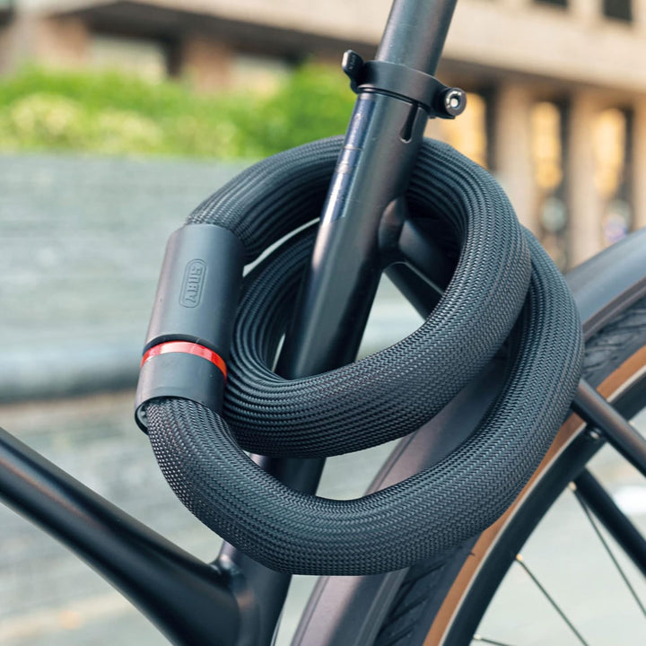 ABUS Kettenschloss Goose Lock – biegsames, klapperfreies Fahrradschloss aus gehärtetem Stahl – 6 mm