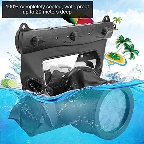 20M Unterwasser Unterwassergehäuse Tasche für DSLR Kameras, Universal Kamera Unterwassergehäuse Unte