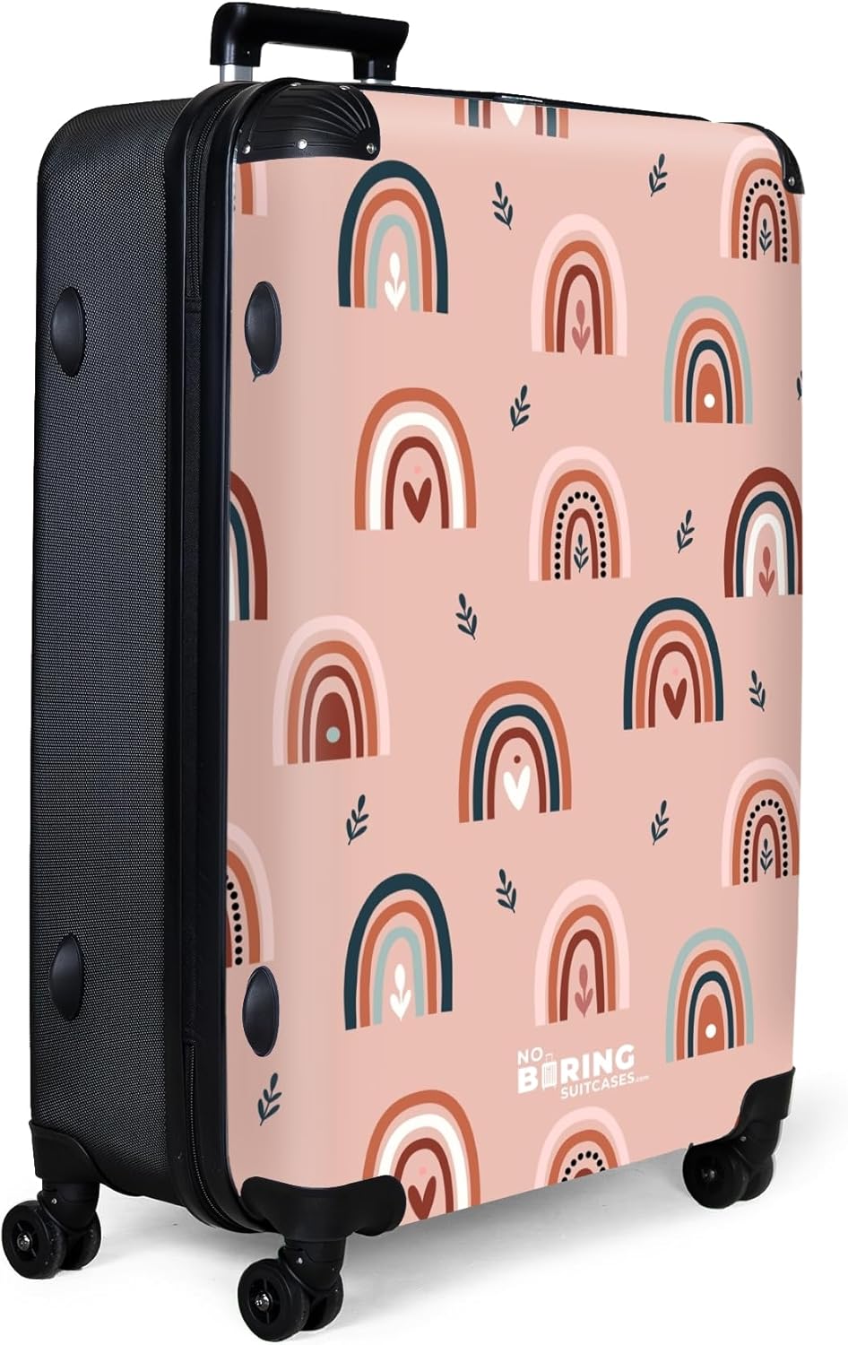 NoBoringSuitcases.com® Koffer XL Gross 77x51.5x28 cm Hartschale Reisekoffer 4 Rollen Leicht Koffer T