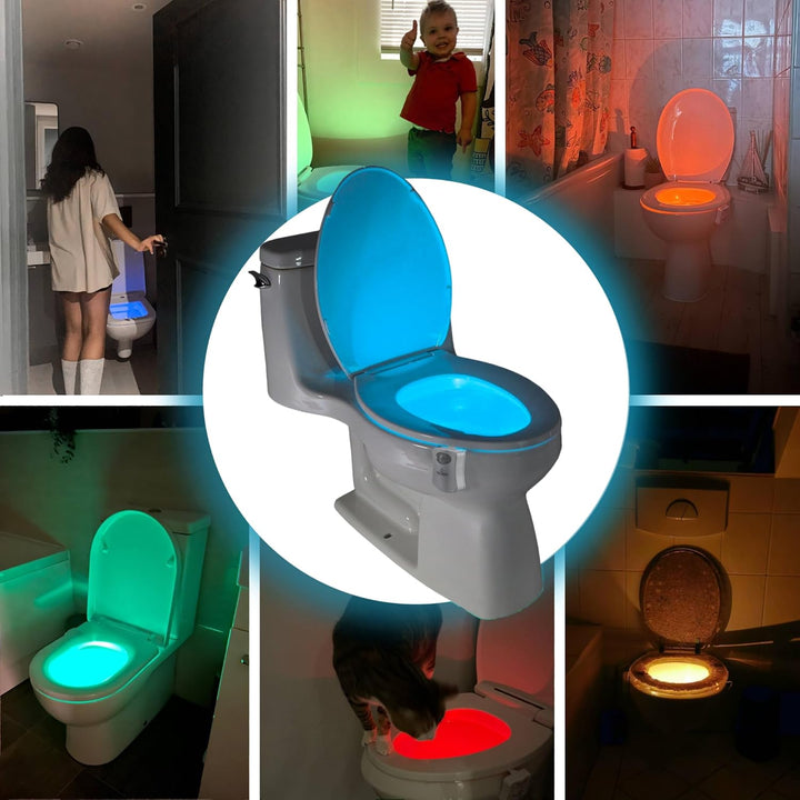 2 Stück Das Original WC Licht. LED Coole Gadgets für Männer Geschenke für Mama Papa Herren Lustige G