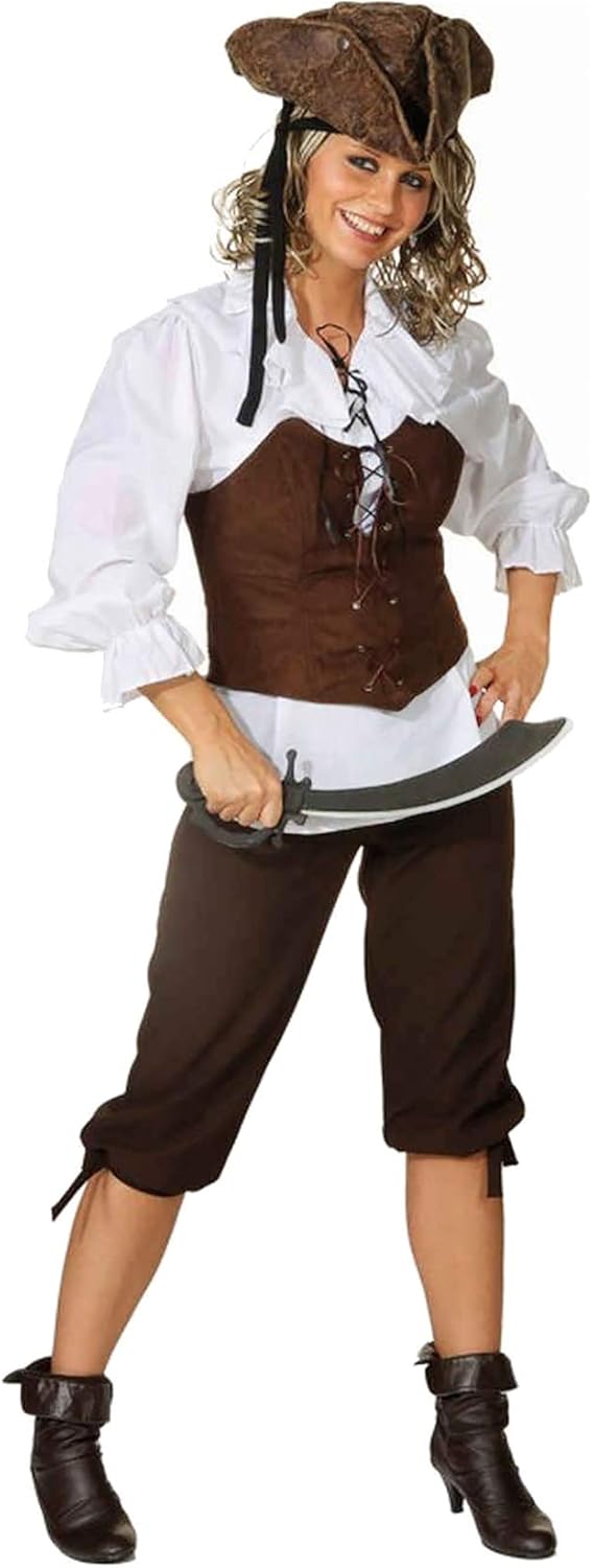 braune Kniebundhose, Erwachsenen-Grösse:40/42 40-42 Braun, 40-42 Braun