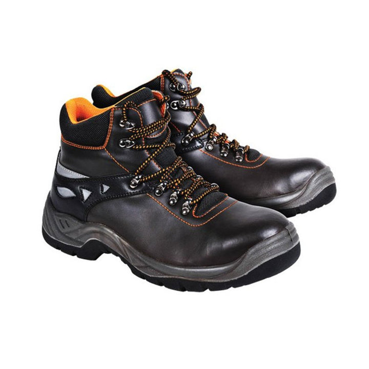 Reis BRPEAKREIS42 Sicherheitsschuhe, Schwarz-Grau-Orange, 42 Grösse
