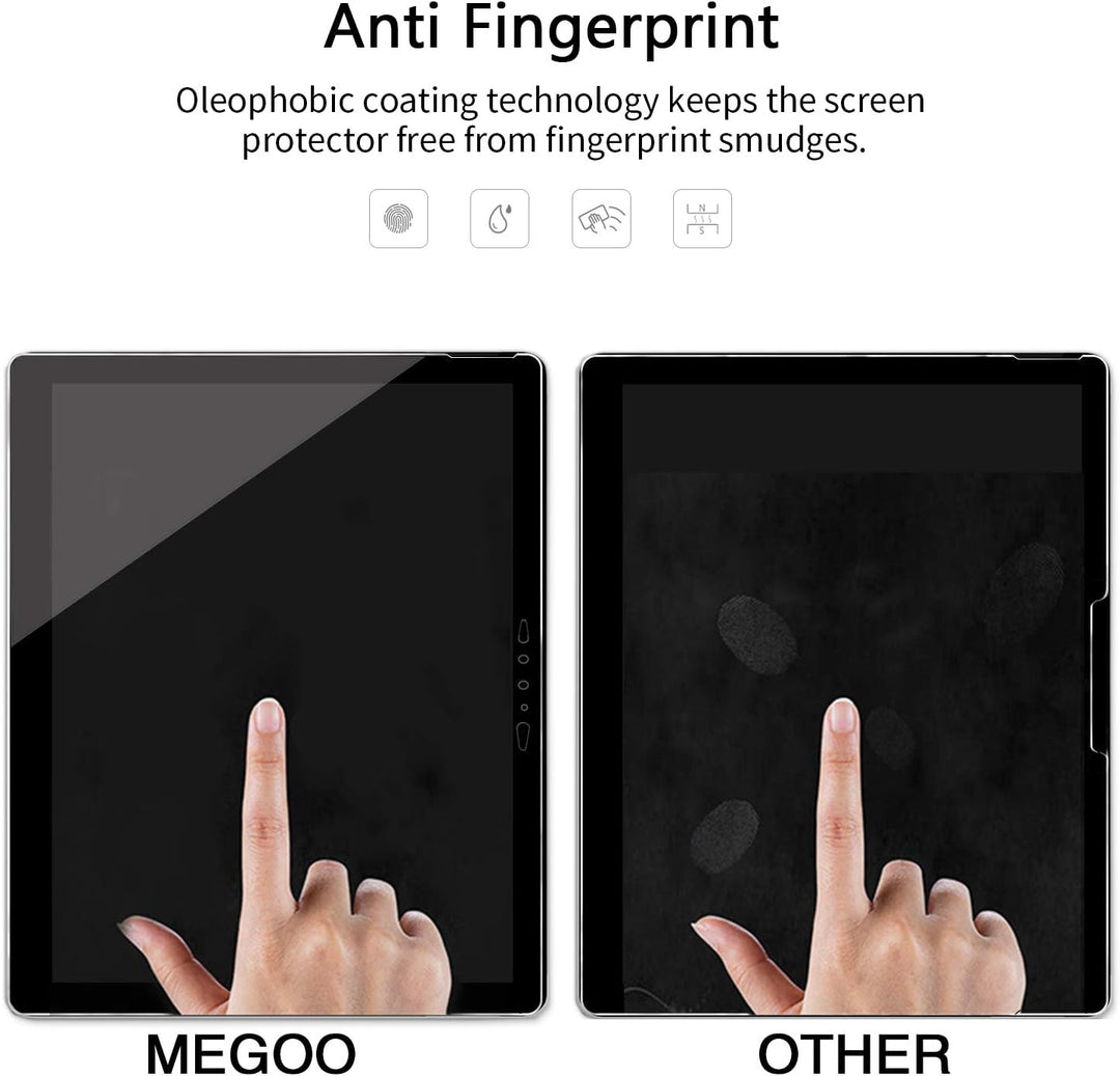 MEGOO Displayschutzfolie aus gehärtetem Glas für Surface Book 3, nur 2020 Version (13,5 Zoll), Härte