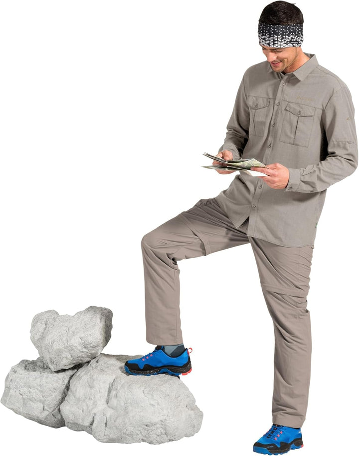 VAUDE Herren Hose Men's Farley Zo Pants V 46-Short Boulder, 46-Short Boulder