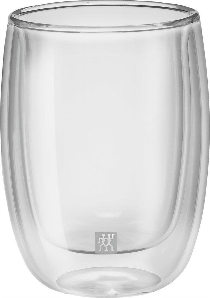 ZWILLING Sorrento Doppelwandige Kaffee-Gläser, 2x200 ml, Borosilikatglas, Thermogläser, hitzebeständ