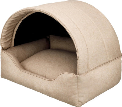 Bjird Hundebett & Hundehütte in einem - Hundehaus mit Dach für kleine und mittelgrosse Hunde - Hunde