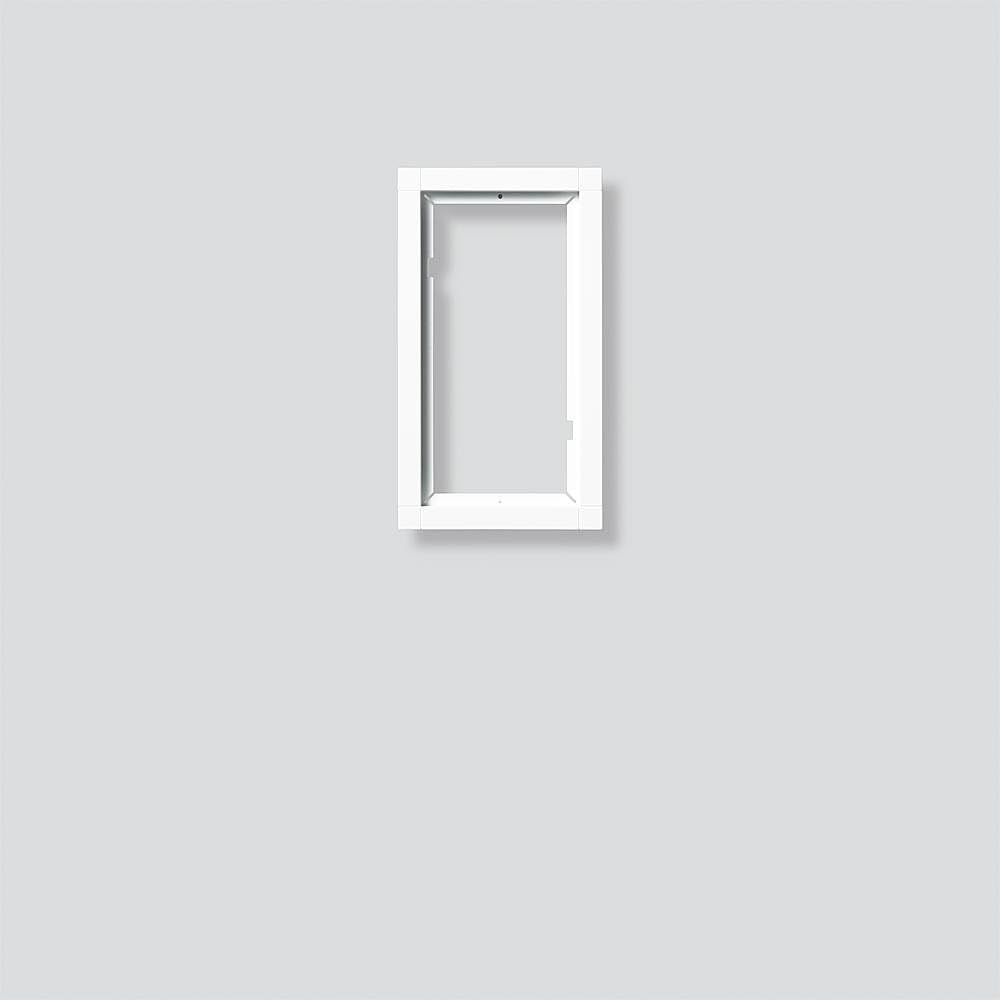 Siedle Kombirahmen 2 Module, KR 611-2/1-0, silber-metallic, 2543366
