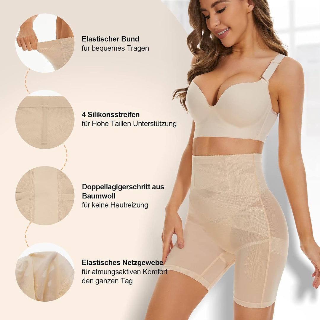 SIMIYA Bauchweg Unterhose Damen Hohe Taille Shapewear, Bauchkontrolle Höschen Shaping Unterwäsche Le