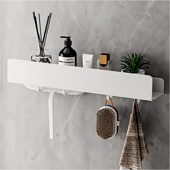 REKITA Duschablage ohne Bohren, Badezimmer Organizer 40 cm, Duschablage Edelstahl mit 4 Abnehmbaren