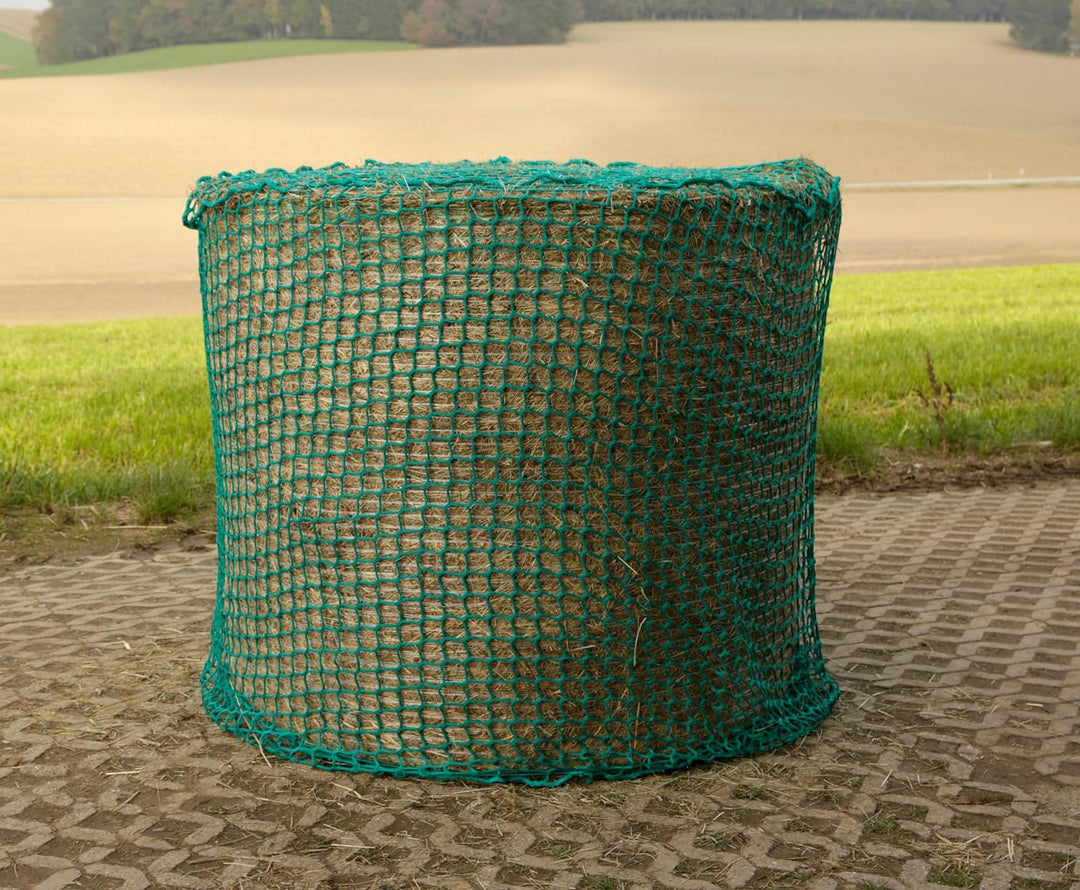 Kerbl Heunetz für Rundballen (Maschenweite 4,5 x 4,5 cm, ø 180 cm / Höhe 180 cm, Farbe grün, engmasc