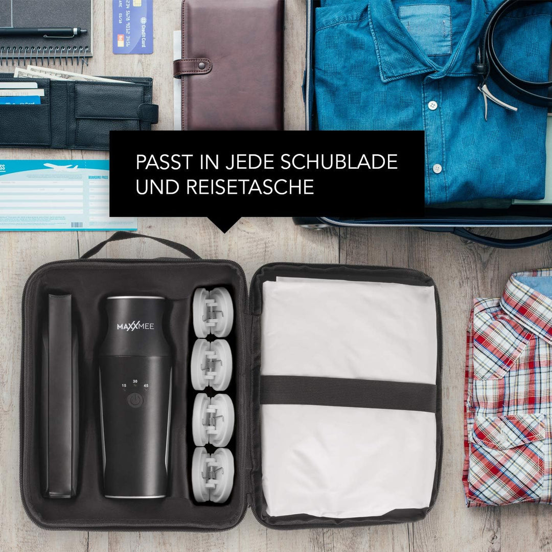 MAXXMEE Hemdenbügler kompakt für zwischendurch und auf Reisen | Trocknet und glättet Hemden & Blusen