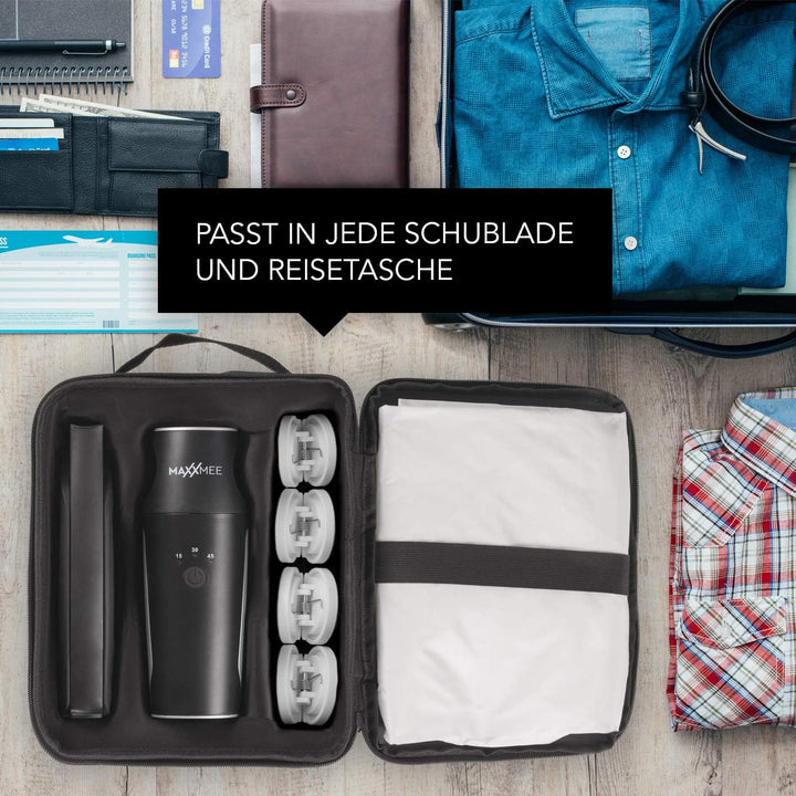 MAXXMEE Hemdenbügler kompakt für zwischendurch und auf Reisen | Trocknet und glättet Hemden & Blusen