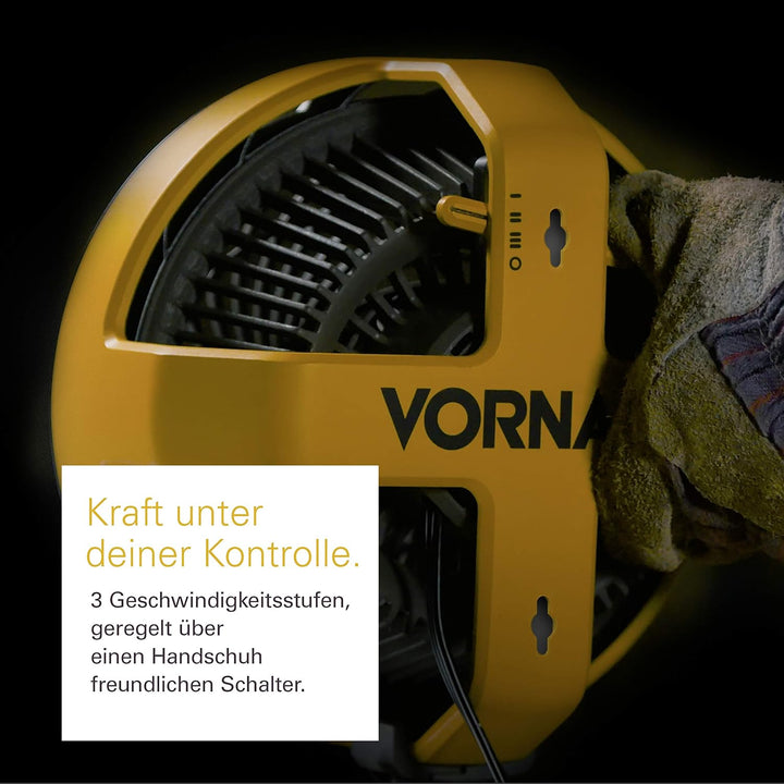 Vornado EXO5 - Ventilator für Baustelle und Werkstatt - inkl. Montagehalterung 46 dB - 38 W