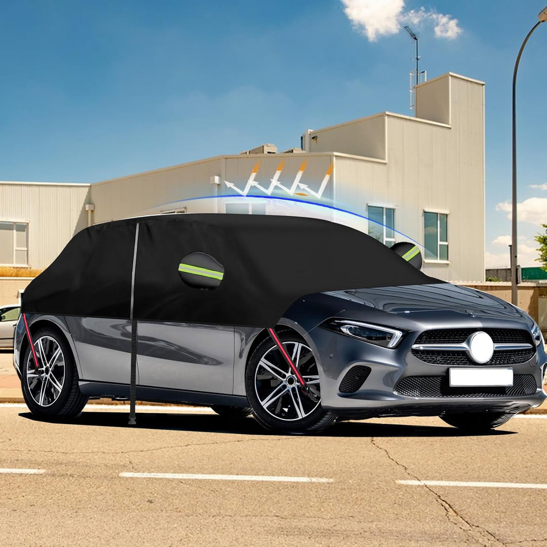 Halbgarage für Mercedes Benz A-Klasse 2018–2025, 420D Oxford, wasserdichte Auto-Abdeckung, Allwetter