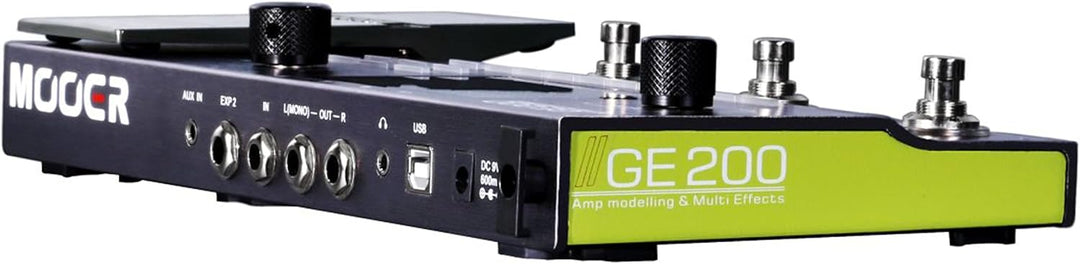 Mooer GE200 Multi-Effect Guitar Pedal, Grey Single, Single