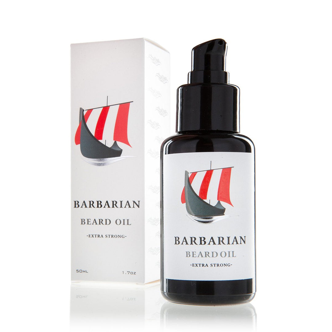 Bartöl Bartpflege Made in Germany - Mr. Burton´s Barbarian Beard Oil - 50ml natürlich mit Arganöl ve