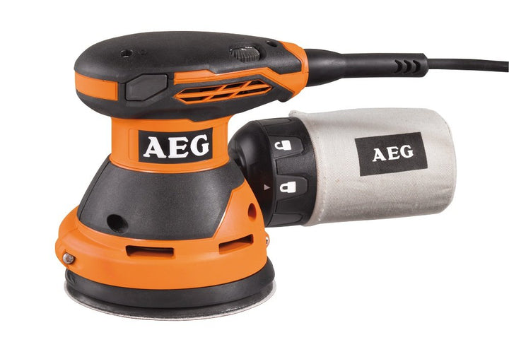 AEG 300 W Exzenterschleifer EX 125 ES, Schleiftellergrösse 125 mm, Kabel