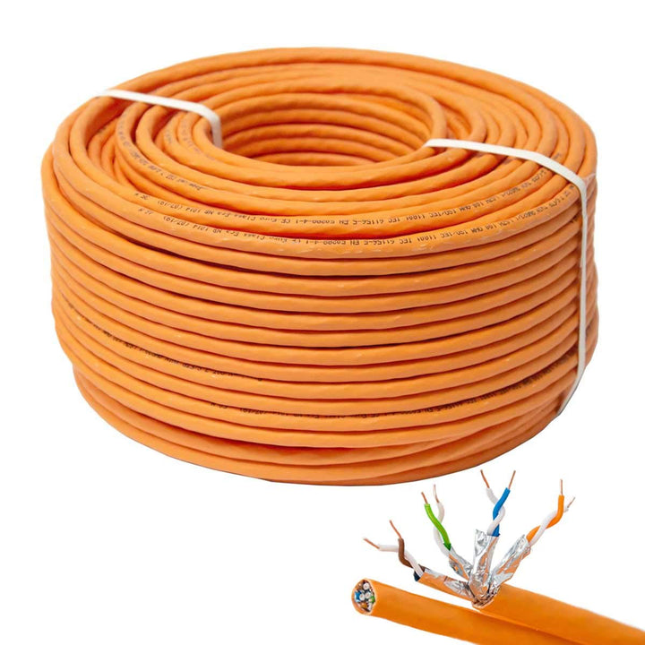Premium X 50m CAT 7 Netzwerkkabel Duplex LAN-Kabel Ethernet Datenkabel S/FTP PiMF PoE Eca Cat7 Verle