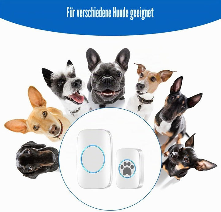DONGKER Haustiere Kabellose Trainingsglocken, Drahtlose Hundeklingel/Katzenklingel Buzzer, IP44 Wass
