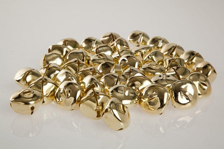 50 Stück 24 mm Kreuzschellen Glöckchen Schellen aus Eisen - mit Öse - Weihnachten - Kleenes Traumhan