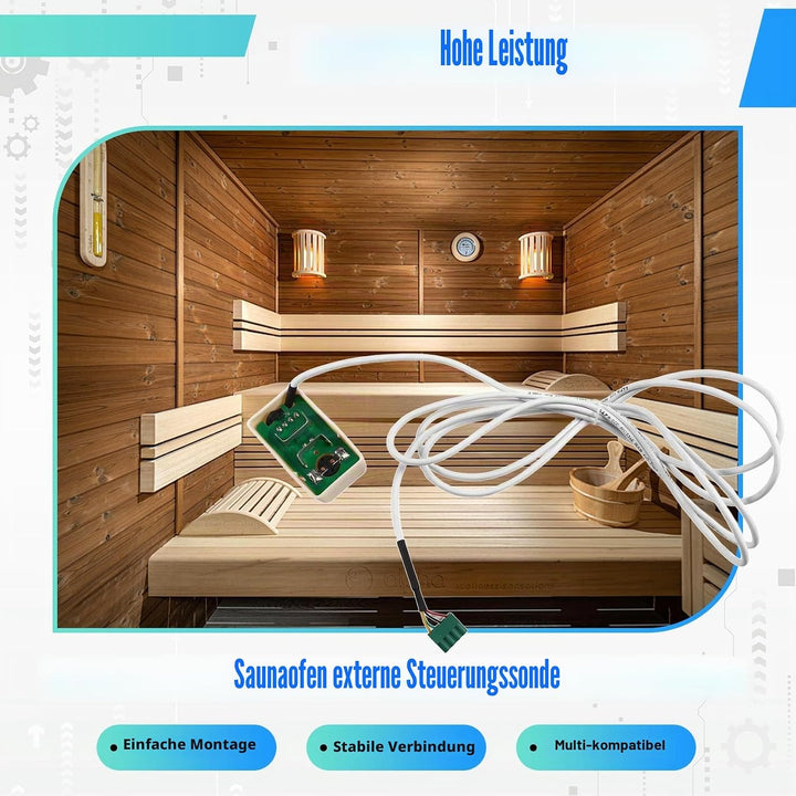 Externe Kontrollsonde für Saunaofen, Temperaturkontrolle, externer Kontrollsensor für Sauna