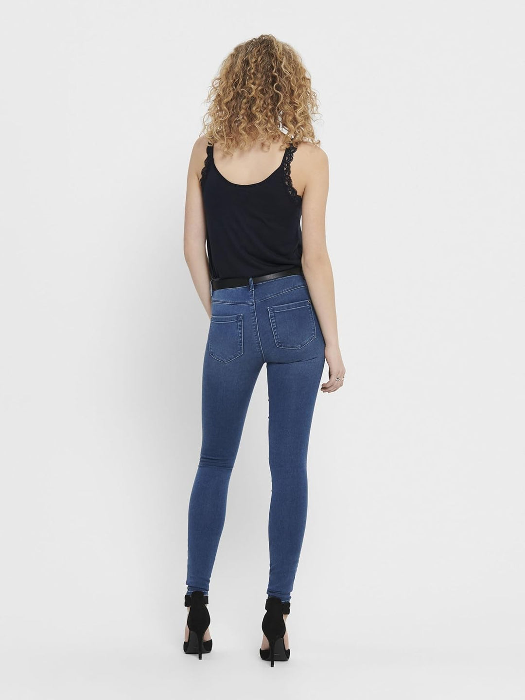 ONLY Female Skinny Jeans ONLROYAL Hohe Taille Skinny Fit Jeans Klassisch XS/34 Blau (Medium Blue Den