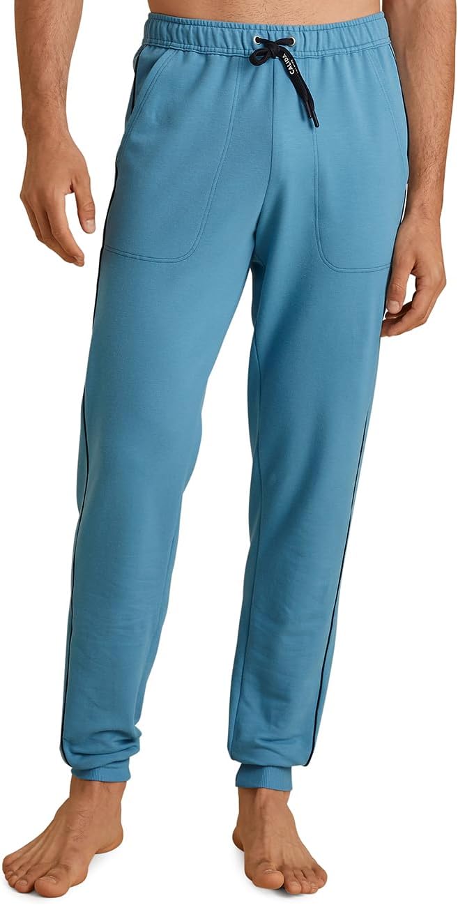 CALIDA Remix Basic Lounge Jogginghose Herren, mit Seitentaschen 46-48 Niagara Blue, 46-48 Niagara Bl