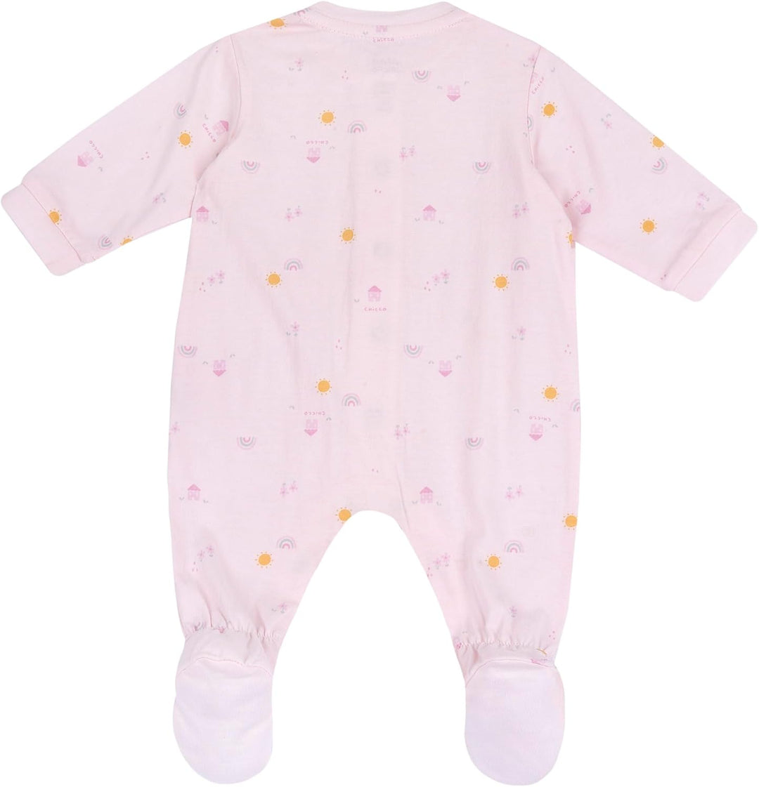 Chicco, Strampler für Neugeborene, aus Leichtem Stoff, mit Praktischer Rückenöffnung, Ideal für Früh
