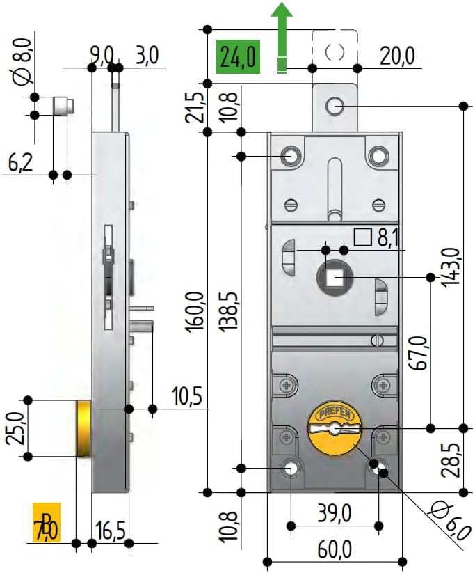 Schloss Bascule d. Mappa C/Q 8651 Prefer [Prefer]