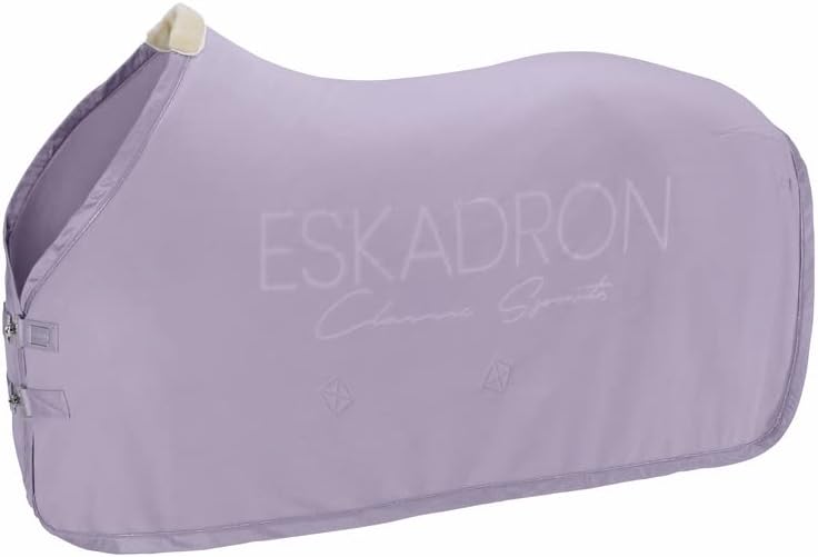 Eskadron Abschwitzdecke Fleece Stamp in fossil M-135cm silk purple, M-135cm silk purple